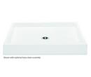 60 in. Rectangle Shower Base in White