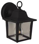Craftmade Textured Matte Black 1-Light Small Wall Mount Sconce 