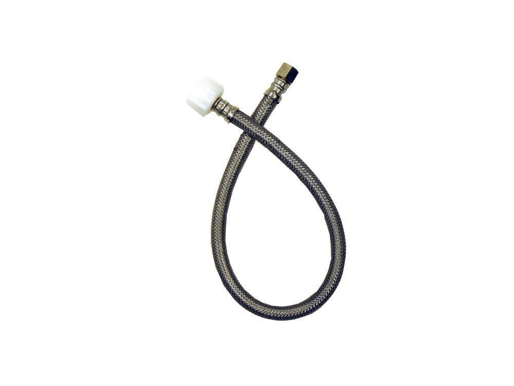 Fluidmaster Stainless Steel 3/8 in x 7/8 in. Braided Stainless Toilet Flexible Water Connector 