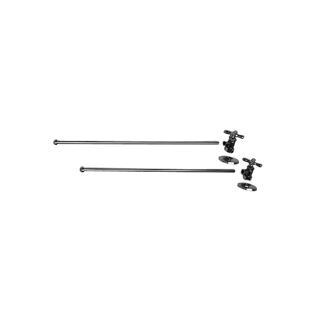Brasstech Polished Chrome Sink 1/2 in x 3/8 in. x 20-9/16 in. Supply Kit 