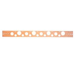 1-3/4 in. x 20 in. Copper-Bonded&trade; Steel Pipe Support Bracket with 1/2 in. to 1 in. Holes
