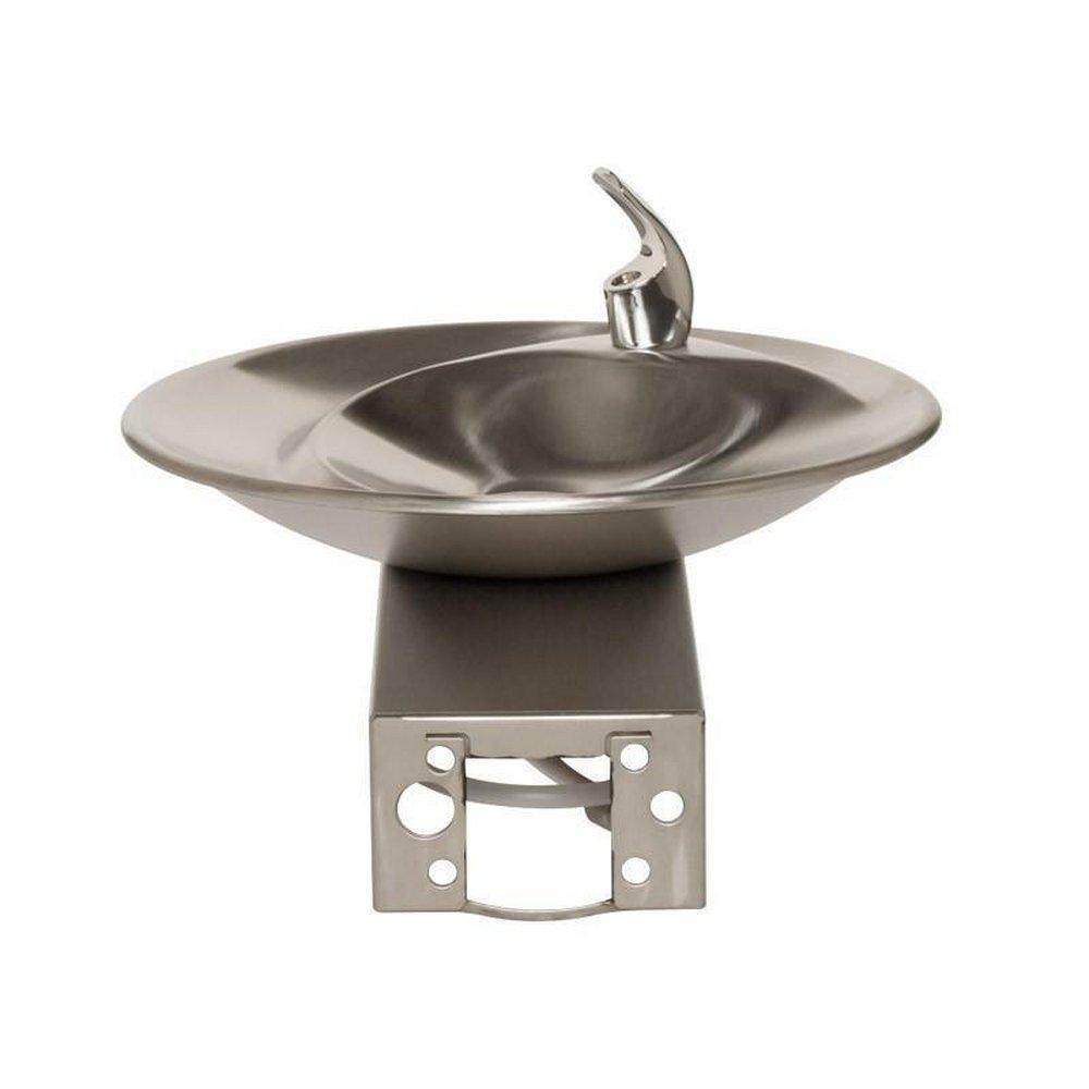 Haws&reg; Satin Stainless Steel Barrier Free Wall Mount Fountain with Bowl 