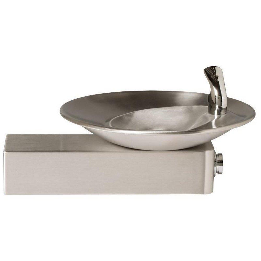 Haws&reg; Satin Stainless Steel Barrier Free Wall Mount Fountain with Bowl 