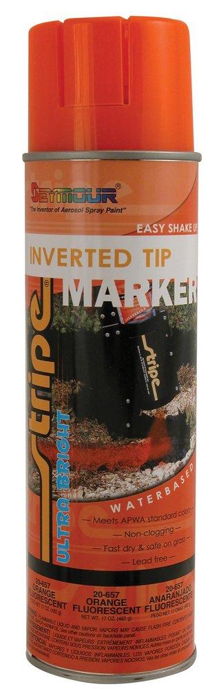 Seymour of Sycamore Fluorescent Orange 20 oz. Upside Down Marking Spray Paint 