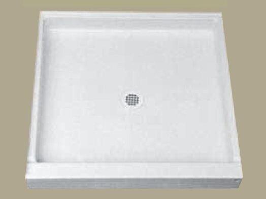 Florestone White 42 x 42 in. Molded Shower Base 