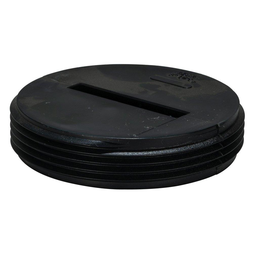 AB & A&trade; Black ABS Countersunk Cleanout Plug 