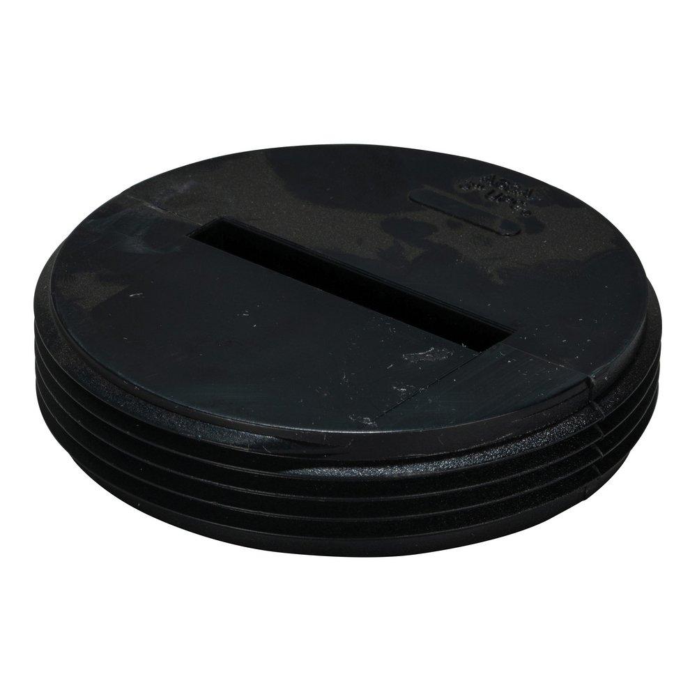 AB & A&trade; Black ABS Countersunk Cleanout Plug 
