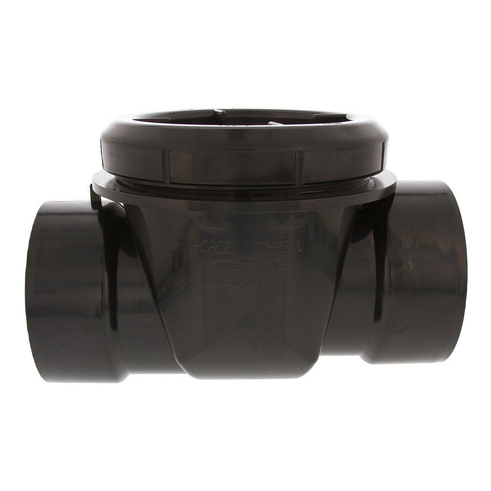 Jones Stephens Black ABS Socket Backwater Valve 