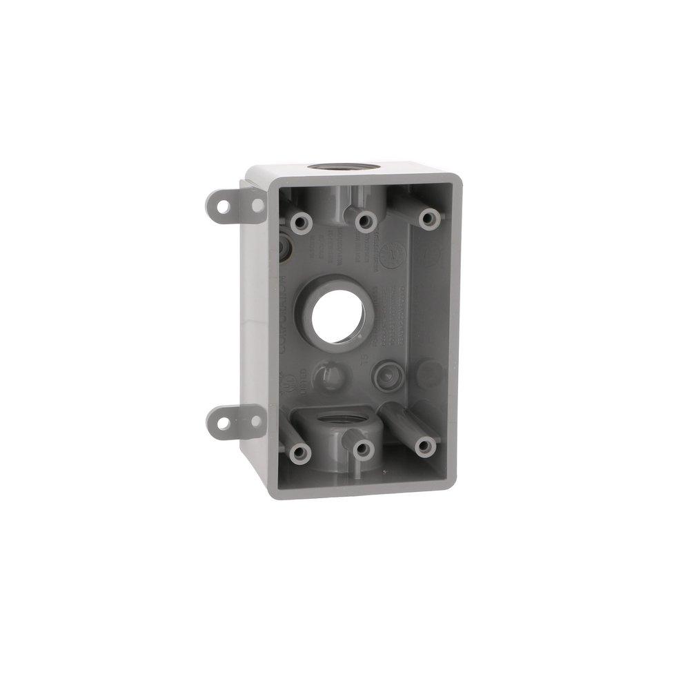 1G 1/2 OR 3/4 WP NM BOX 3 OUTL GRY 