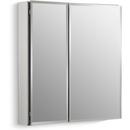 KOHLER Silver Aluminum 2-Door Medicine Cabinet Flat Silver 