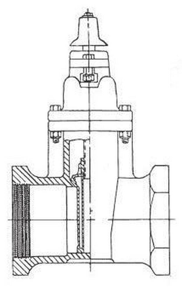 Clow Valve Threaded Ductile Iron Open Left Resilient Wedge Gate Valve 