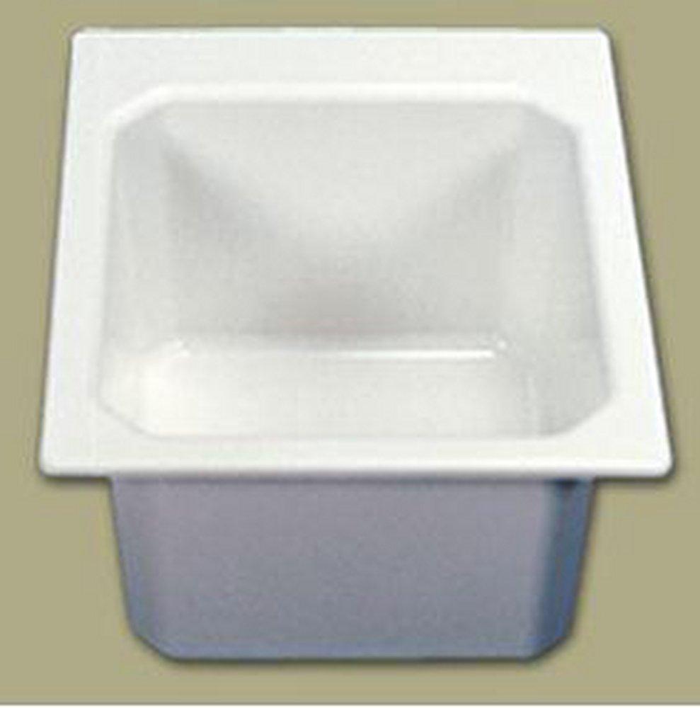 Florestone White Drop-In Utility Sink 