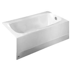 60 in. x 32 in. Soaker Alcove Bathtub with Right Drain in White