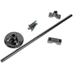 Metal Wall Bracket with 12 in. Rod in Stainless Steel