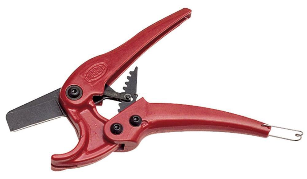 REED Red 8-3/10 in. Ratchet Shears 