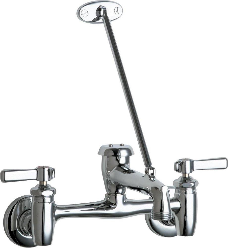 Chicago Faucets Two Handle Wall Mount Service Sink Faucet in