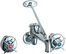 Chicago Faucets Polished Chrome Two Cross Handle Wall Mount Service Faucet 