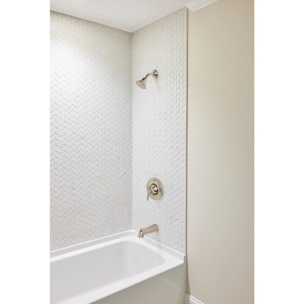 BRUSHED NICKEL POSI-TEMP TUB/SHOWER 