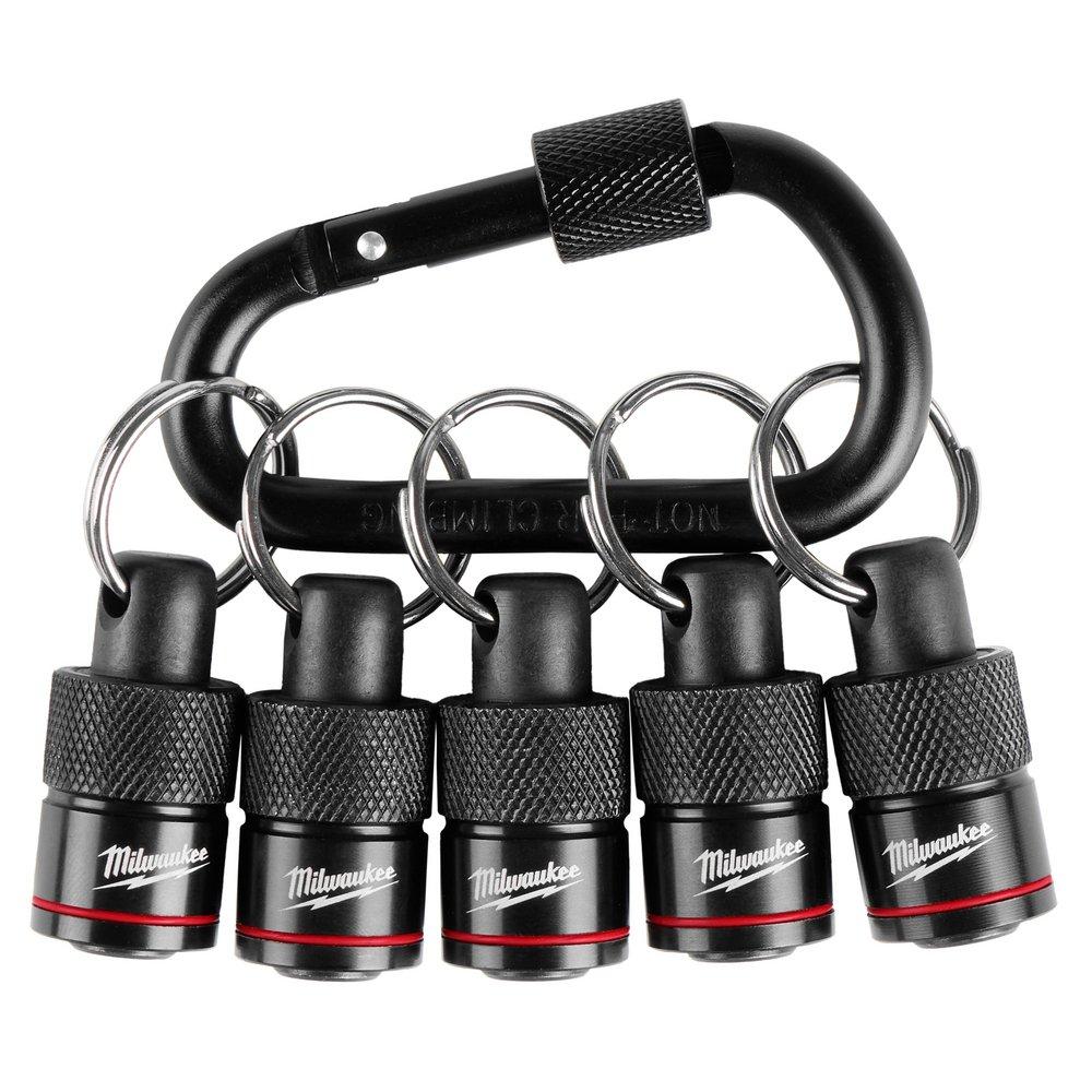 5PC BIT HOLDER WITH CARABINER 
