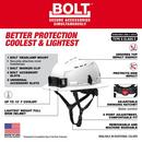 White Full Brim Vented Safety Helmet Type 2, Class - Custom Logo 