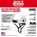 BOLT? WHITE FULL BRIM SAFETY HELMET ? TYPE 2, CLASS E 