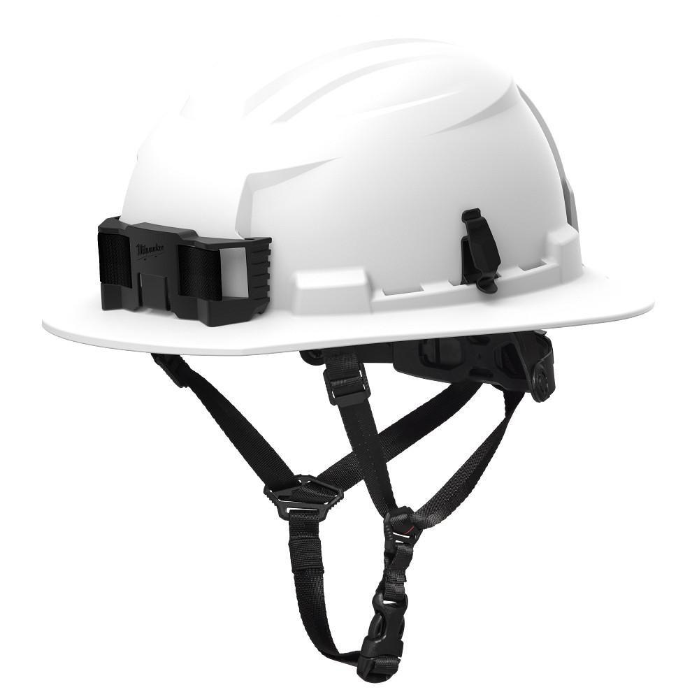 BOLT? WHITE FULL BRIM SAFETY HELMET ? TYPE 2, CLASS E - CUSTOM LOGO 
