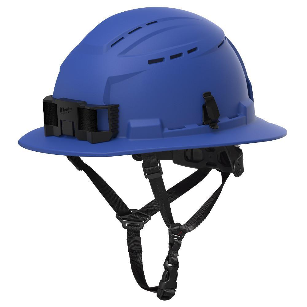 BOLT? BLUE FULL BRIM VENTED SAFETY HELMET ? TYPE 2, CLASS C 
