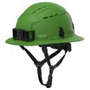 BOLT? GREEN FULL BRIM VENTED SAFETY HELMET ? TYPE 2, CLASS C 