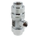 Watts Satin Chrome Brass Solder Union x Union 175 psi Backflow Preventer 