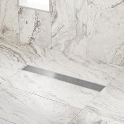 18 in. Linear Shower Drain in Polished Stainless Steel