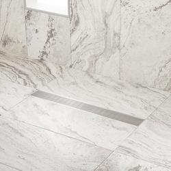 18 in. Linear Shower Drain in Stainless Steel