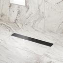 Signature Hardware Matte Black 24 in. Linear Shower Drain 