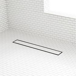 24 in. Linear Shower Drain in Matte Black