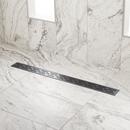 Signature Hardware Matte Black 28 in. Linear Shower Drain 