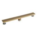 Signature Hardware Brushed Gold 28 in. Linear Shower Drain 