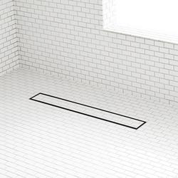 28 in. Linear Shower Drain in Matte Black