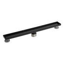 Signature Hardware Matte Black 28 in. Linear Shower Drain 