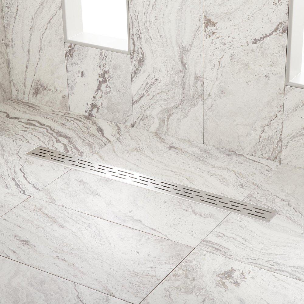 Signature Hardware Stainless Steel 32 in. Linear Shower Drain 