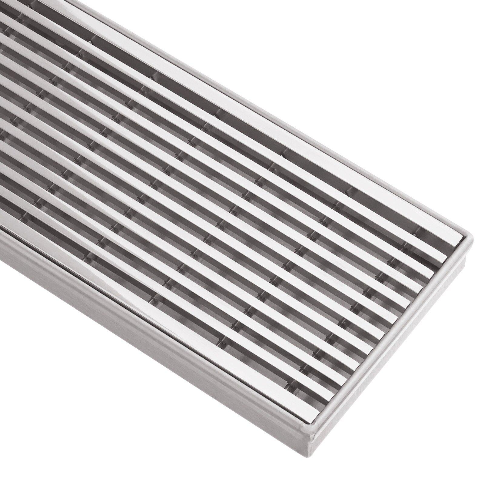 Signature Hardware Polished Stainless Steel 32 in. Linear Shower Drain 
