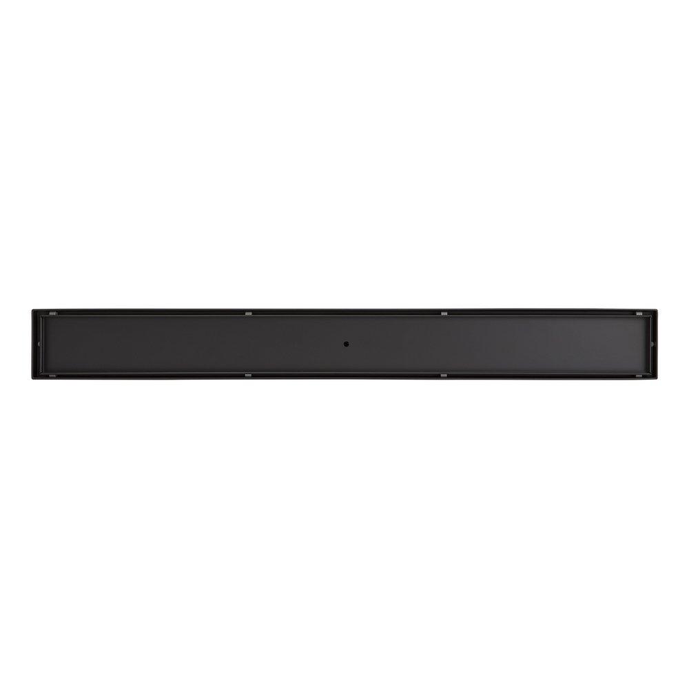 Signature Hardware Matte Black 32 in. Linear Shower Drain 