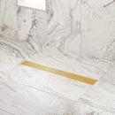 Signature Hardware Brushed Gold 36 in. Linear Shower Drain 
