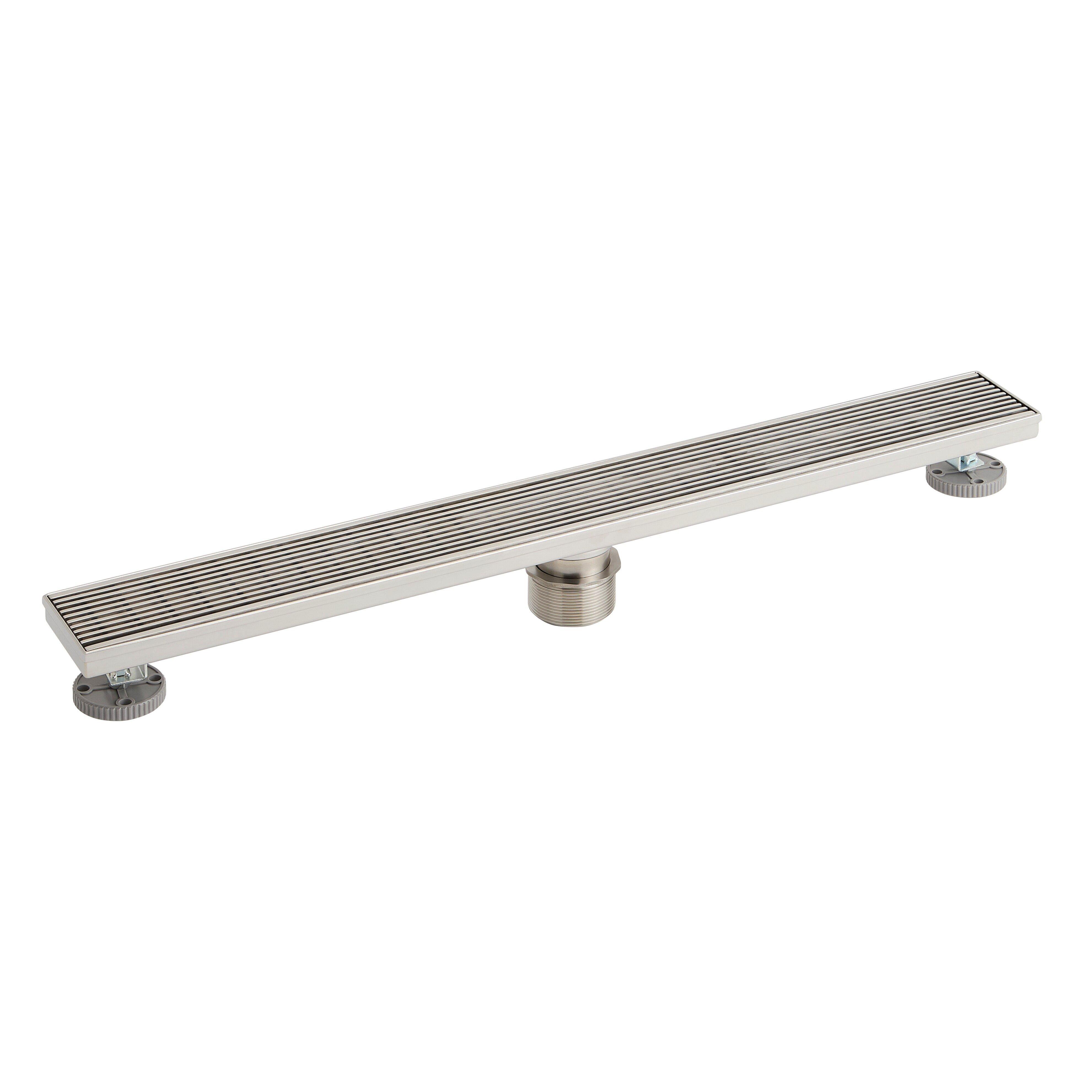 Signature Hardware Polished Stainless Steel 36 in. Linear Shower Drain 