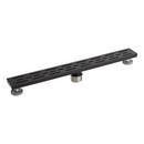 Signature Hardware Matte Black 40 in. Linear Shower Drain 
