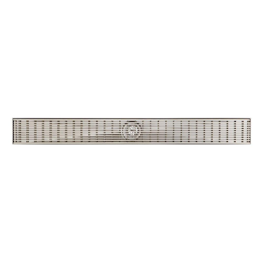 Signature Hardware Stainless Steel 40 in. Linear Shower Drain 
