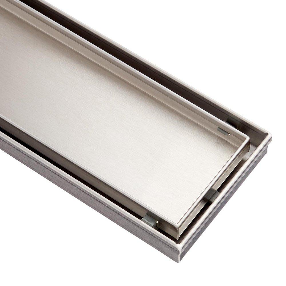 Signature Hardware Stainless Steel 40 in. Linear Shower Drain 
