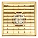 Signature Hardware Brushed Gold 4 in. Linear Shower Drain 