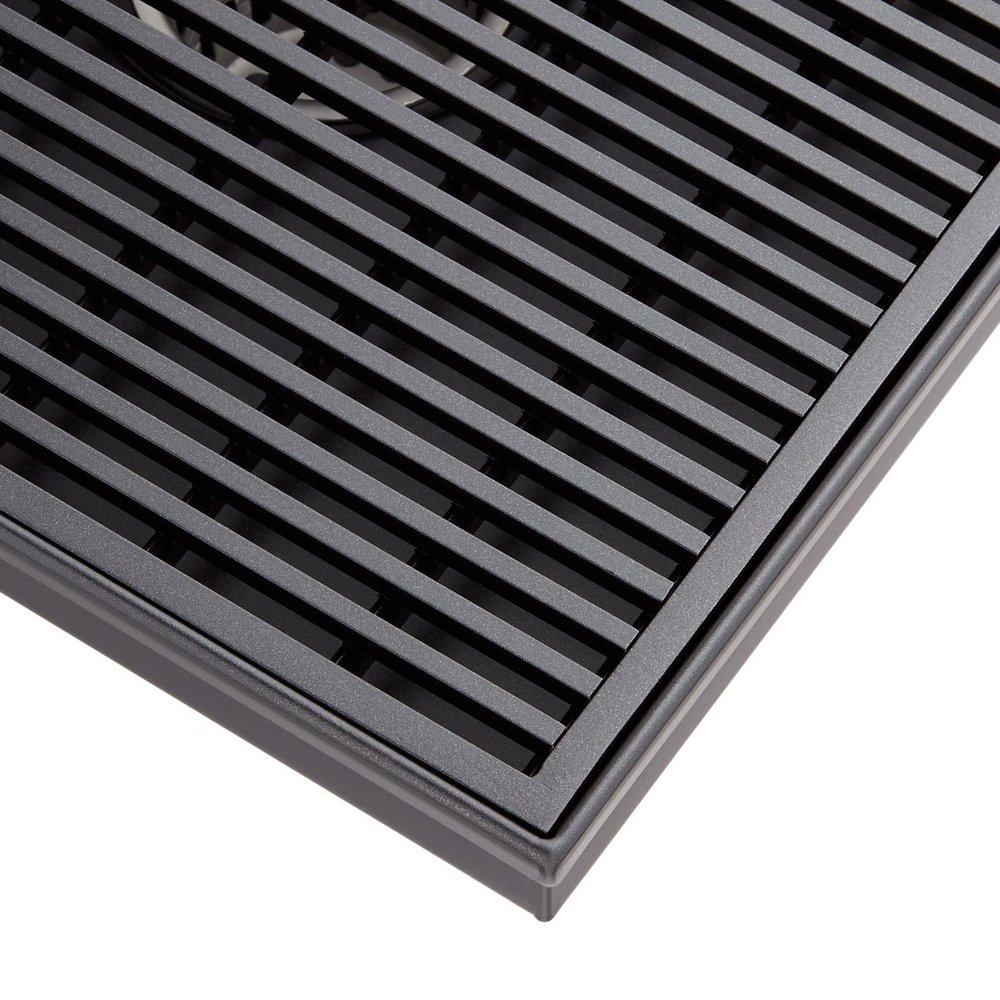 Signature Hardware Matte Black 4 in. Linear Shower Drain 