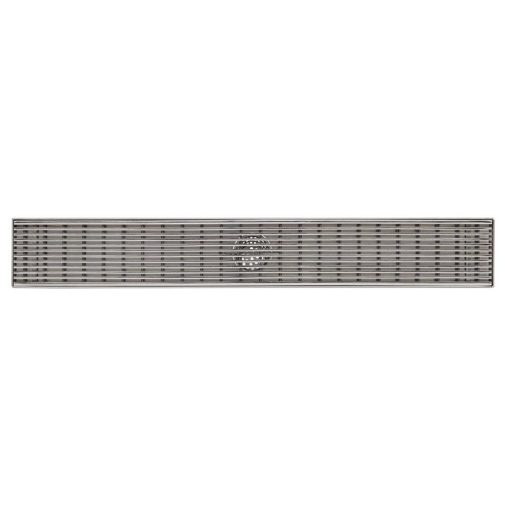 Signature Hardware Polished Stainless Steel 48 in. Linear Shower Drain 