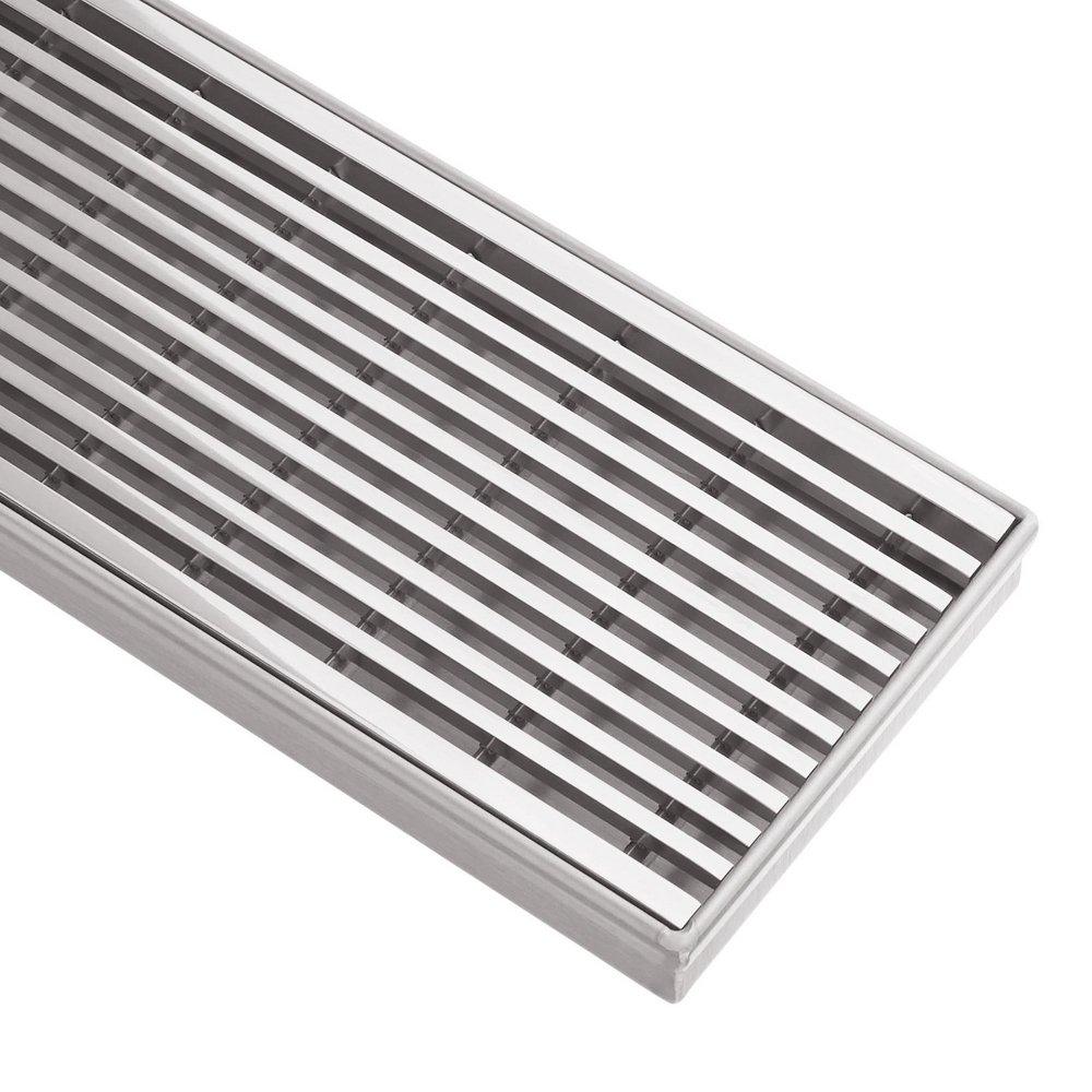Signature Hardware Polished Stainless Steel 48 in. Linear Shower Drain 