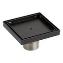 Signature Hardware Matte Black 6 in. Linear Shower Drain 